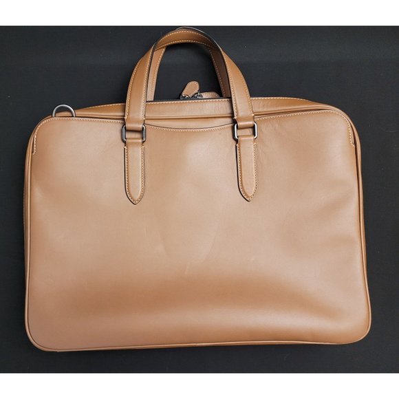 *SOLD* Coach Graham Slim Brief Laptop Bag Suitcase Leather LIKE NEW - Picture 3 of 12